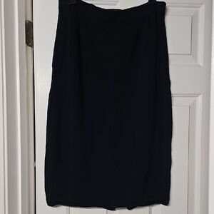 St. John Elegant Sweater Black Pencil Skirt